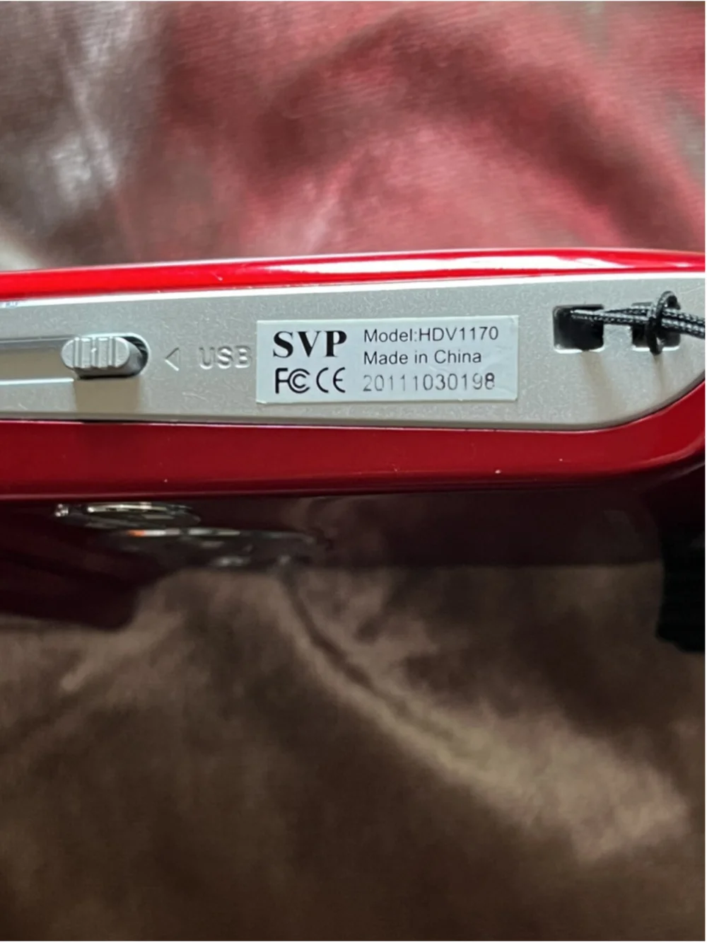 SVP DIGITAL VIDEO CAMERA - HD /red with printer paper /VIDEO/VOICE RECORDER&MORE